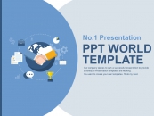 글로벌 비즈니스 아이콘(자동완성형포함) 파워포인트 PPT 템플릿 디자인