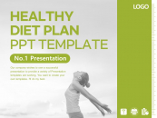 건강 관리 다이어트 계획 파워포인트 PPT 템플릿 디자인