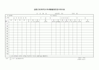 (소득세)갑종근로(퇴직)소득세월별원천징수대사표