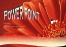 power point 템플릿 /빨간배경/꽃/귀엽고 다양한 디자인/개성만점 톡톡튀는 창의력 1페이지