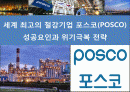 세계최고의 철강 기업 포스코(posco)의 성공 요인과 위기 극복전략 1페이지