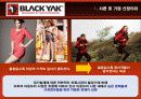 블랙야크(Black Yak) 마케팅전략분석/ 서론/아웃도어 시장현황/시장환경분석/스포츠 용품산업구조분석/자사분석/경쟁환경분석/광고분석/STP전략/ SWOT분석/4p분석 4페이지