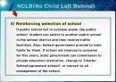 [NCLB(No Child Left Behind)의 문제점_영문-영어발표] Education Policy 부시 행정부의 NCLB 정책, 부시의 NCLB 분석, NCLB의 문제점, NCLB 전망, NCLB 개선방안.pptx 15페이지