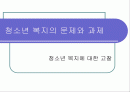 청소년 복지의 문제와 과제 1페이지