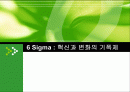 6 Sigma 혁신과 변화의 기폭제 1페이지
