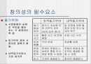 [창의성] 창의성의 필수요소, 정의, 관리활동등 정리 - 창의성 함량목적 6페이지