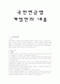 국민연금법개정안에대한 내용및 문제점분석 2페이지