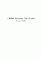 (컴파일러) LEX를 이용한 ARROW Language Specification 1페이지