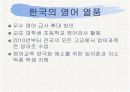 [PPT] 영어열풍에 대한 원인,찬성,반대 그리고 해결방안 14페이지