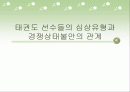태권도선수들의 삼상유형과 경쟁상태 불안의 관계 1페이지