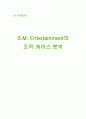 조직 케이스 분석 - SM 엔터테인먼트 1페이지