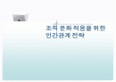 조직문화적응을 위한 인간관계전략 1페이지