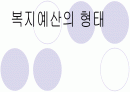 복지예산의 형태 1페이지