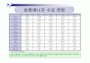 우리나라의 에너지원별 년도별 현황, 수급과 전망을 도표를 곁들여 쓰시오. 16페이지