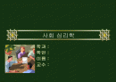 사회심리학 1페이지