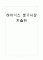 [하이닉스] 하이닉스 중국시장 진출전략 보고서 1페이지