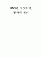 DNS란 무엇이며 동작의 원리 1페이지