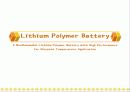 LPB발표 PPT (리튬폴리머 전지) 1페이지