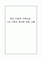 한국 미래의 가족모습 : 1인 가족의 증가에 대한 고찰 1페이지