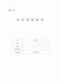 보육교사 실습일지  1페이지