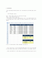 엑셀2007에서 서로 다른 5개이상의 함수를 활용하는 예를 작성 4페이지