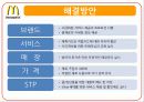 맥도날드,마케팅,브랜드,브랜드마케팅,기업,서비스마케팅,글로벌,경영,시장,사례,swot,stp,4p 13페이지