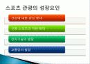 스포츠 관광 상품, 정보, 일정, 현황, 계획, 관광지 소개, 종류, 유의사항, 특징, 역사, 국내 현황, 마케팅 전략, 효과, 발전방안, 전망, 조사분석 4페이지