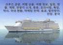 크루즈 관광, 여행 상품, 여행 정보, 일정, 현황, 계획, 관광지 소개, 종류, 유의사항, 특징, 역사, 국내 현황, 마케팅 전략, 효과, 발전방안, 전망, 분석 1페이지