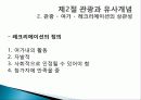 관광의 어원, 개념, 관광객, 관광자의 개념, 관광과의 유사개념, 여가, 레크레이션 비교 분석, 관광 구성요소, 학문적 성격, 관광구조 3체계론, 특징, 종류, 전망 28페이지
