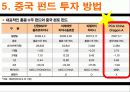 중국 펀드 투자, 중국 펀드의 과거, 현재, 미래, 중국펀드의 종류, 중국 펀드 투자방법, 특징, 현황, 사례, 관리, 역할, 시사점, 나의견해, 조사분석 13페이지