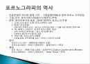 포르노그라피 개념, 종류, 특징, 역사, 포르노, 강간신화, 외설, 검열, 다양한 견해, 페미니즘의 시각, 시사점, 나의견해, 조사분석 5페이지