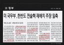한국과 미국의 대외관계, 전술 핵 배치, 역사, 현황, 다양한 입장, 전망, 대응자세, 영향, 방안, 현황, 시사점, 총체적 조사분석 8페이지