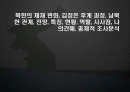 북한의 체재 변화, 김정은 후계 과정, 남북한 관계, 전망, 특징, 현황, 역할, 시사점, 나의견해, 총체적 조사분석 1페이지
