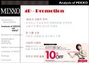 MIXXO_브랜드,패션마케팅,브랜드마케팅,서비스마케팅,글로벌경영,사례분석,swot,stp,4p.PPT자료 13페이지