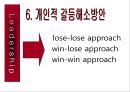 개인적 갈등과 해소방안 (갈등의 정의, 갈등의 조건, 갈등의 모형, 갈등이론의 연구흐름, 개인적 갈등, 개인적 갈등 해소방안).PPT자료 18페이지