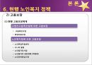 [노인복지] 노인복지의 개념, 고령화 사회의 노인문제 현황, 노인복지의 역사, 선진국의 노인복지 사례(일본), 노인복지의 문제점 및 개선방안.ppt 21페이지