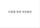다문화 정책 개선방안,다문화 가족 교육 1페이지
