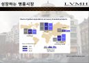 LVMH Louis Vuitton 루이비통 (LVMH 기업소개, 명품 브랜드 가치와 역사, 컨셉, 제품, 디자이너, 명품시장현황, 마케팅 전략, 4P, STP , 브랜드마케팅전략).pptx 22페이지