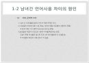 언어와 현대사회, 남녀의 언어 사용 차이,음성적,어휘적,통사적,화용적 차이의 사례 6페이지