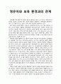 [보육학개론] 영유아(嬰幼兒)와 보육 환경(保育環境)과의 관계에 대하여 서술 레포트 1페이지
