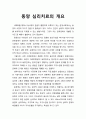 [심리치료와 상담] 동양 심리치료(mindfulness-based psychotherapy)의 개요 1페이지