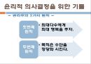 윤리적의사결정, 윤리적의사결정이란, 윤리적의사결정을위한내용, 의사결정시고려사항, 윤리적사고단계, 분석적모델, 윤리원칙, 윤리이론, 공리주의, 의무론, 윤리적의사결정수정모형, 윤리적 16페이지