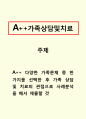 가족상담및치료_다양한 가족문제 중 한 가지를 선택한 후 가족 상담 및 치료의 관점으로 사례분석을 해서 제출할 것 1페이지