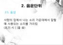 음운론 [음운단위 음성 음소 변이음 분절음 음절 음운체계 자음체계 모음체계 이중모음 변별자질 음운현상] 5페이지