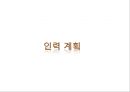 인력 계획 1페이지