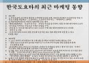 도요타의 한국시장한국시장 진출도요타의 역사한국도요타 마케팅 동향전시마케팅 역사서울모터쇼 4페이지