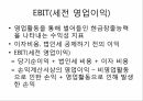 하이트 진로 식품경영,매출액 총 이익률,EBIT(세전 영업이익),ROA 총 자본 이익률,ROE 자기 자본 이익률,ROA 비교 4페이지