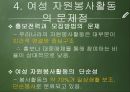 여성의자원봉사,여성 자원봉사활동의 목적 및 의의,여성 자원봉사활동의 필요성,여성 자원봉사활동의 현황,여성 자원봉사활동의 문제점 21페이지
