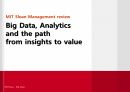 MIT Sloan Management review Big Data (빅데이터 분석 및 활용 방법론) 1페이지