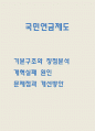 국민연금제도 문제점과 개선방안 제시 1페이지